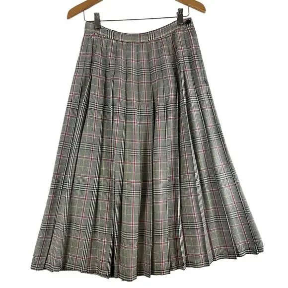 Pendleton Sophisticates VTG Pleated Plaid Skirt SZ 10 - Picture 1 of 9